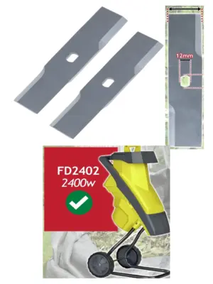 Xtreme FD2402 Blade Set 19.5cm for 2400W Shredder - Pack of 2