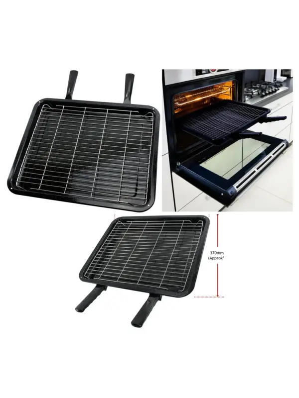 XXL 44 cm Grill Pan with Double Handles – Oven Safe