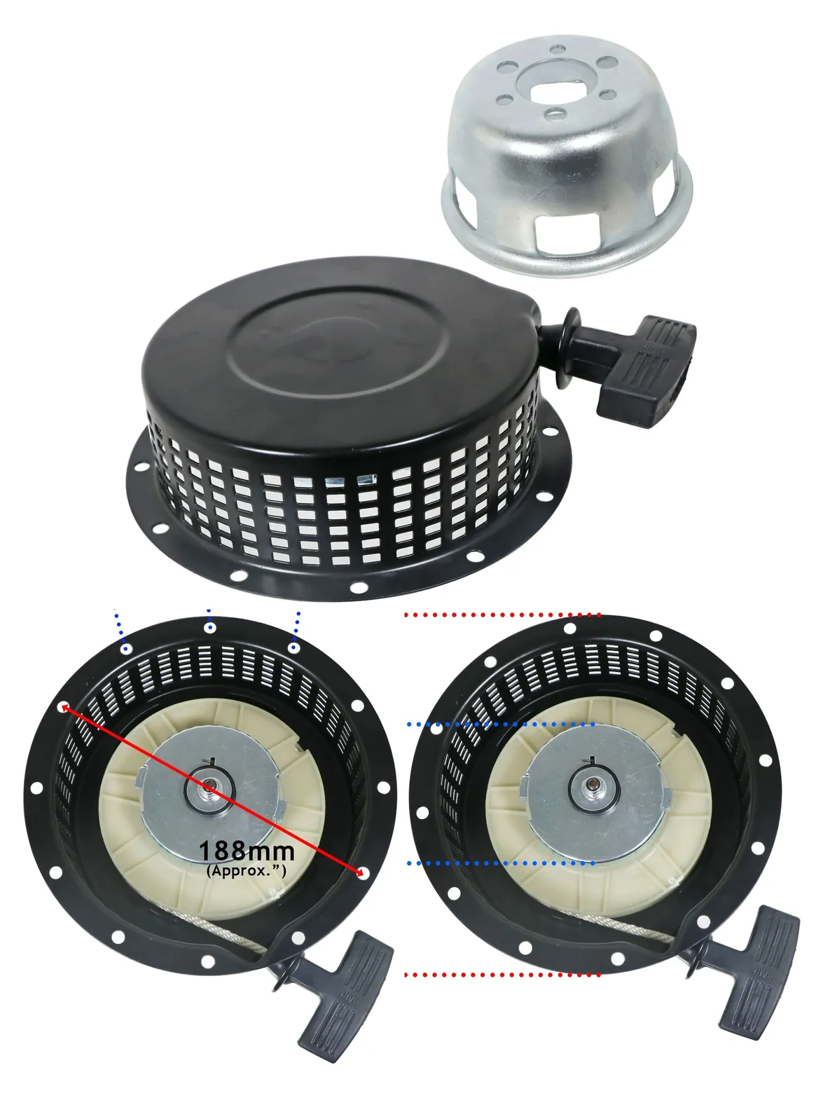 Yanmar Recoil Starter Pull Cord for 7HP L60/L70/L178F