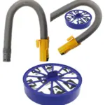 Yellow Stretch Hose & HEPA Post Filter for Dyson DC07 Vacuum