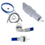 Zanussi 2.5m Water Fill & Drain Hose Extension Kit – 18/22mm