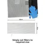 ZANUSSI Cooker Hood Grease Filter Set – 2 Cut‑to‑Size