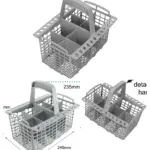 Zanussi Dishwasher Cutlery Basket with Detachable Handle