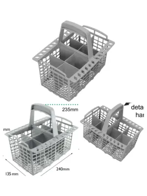 Zanussi Dishwasher Cutlery Basket with Detachable Handle