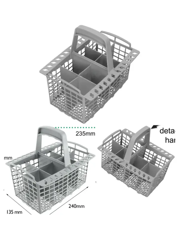 Zanussi Dishwasher Cutlery Basket with Detachable Handle