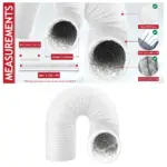Zanussi Dryer Vent Hose Insulated PVC & Aluminum Foil 4×2.5m