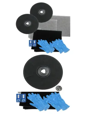 ZANUSSI EFF57 Carbon & Grease Filter Kit – 230×20 mm, 2‑Pack