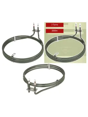 Zanussi Fan Oven Heating Element for Models ZOB230X‑ZOB383X