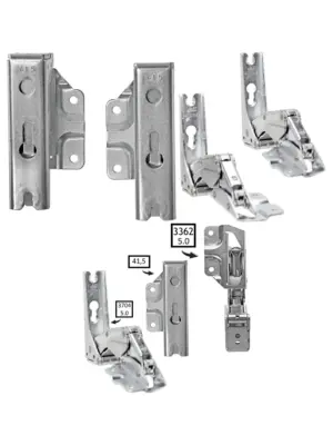 Zanussi Fridge Door Hinge Set – Integrated Left & Right, 3362/3363