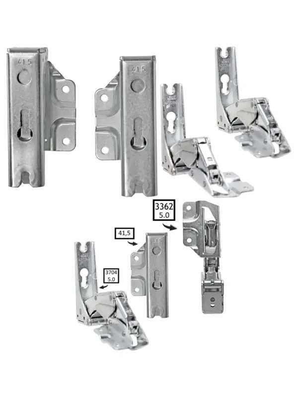 Zanussi Fridge Door Hinge Set – Integrated Left & Right, 3362/3363