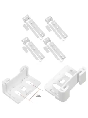 Zanussi Integrated Fridge Door Sliding Bracket Kit – 4 Plastic Mounts