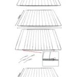 Zanussi Oven Adjustable Shelf Set – Extendable 310‑565mm, 2 Pack