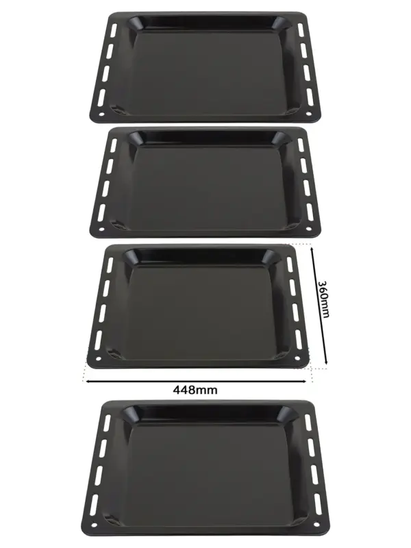 Zanussi Oven Baking Tray Set – Enamelled Pan 448×360×25 mm
