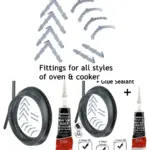 ZANUSSI Oven Door Gasket – 3 m Cut-to-Size Silicone Seal with 90° Clips