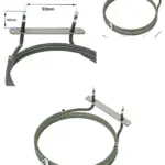 Zanussi Oven Fan Heating Element 2500W 3 Turn Replacement