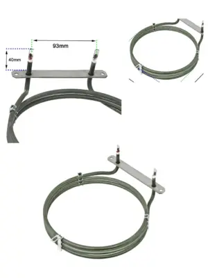 Zanussi Oven Fan Heating Element 2500W 3 Turn Replacement