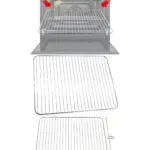 Zanussi Oven Grill Rack 466×385 mm – Fits ZOP, ZOB, ZOH, ZOC & more