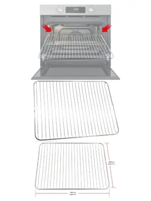 Zanussi Oven Grill Rack 466×385 mm – Fits ZOP, ZOB, ZOH, ZOC & more