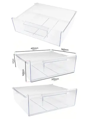 Zanussi Top-Middle Freezer Drawer Replacement 402×157 mm