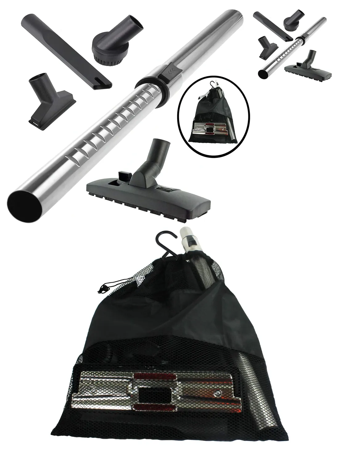 ZANUSSI Vacuum Cleaner 32mm Extension Rod with Mini Tool Kit & Bag