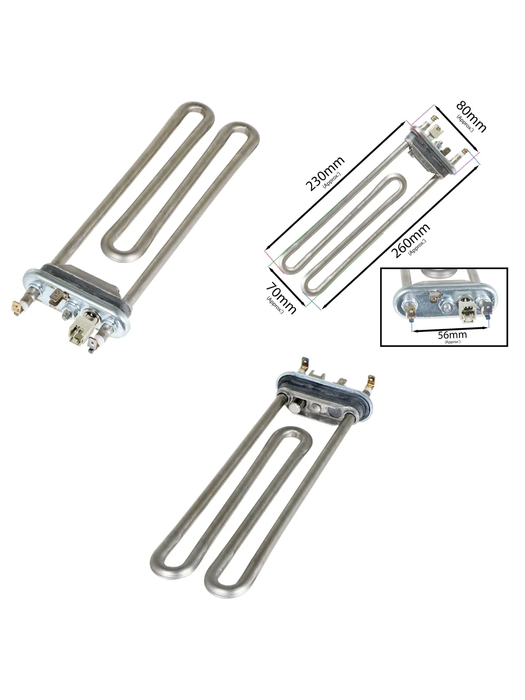 Zanussi Washing Machine 1950W Heating Element with NTC – fits ZWD‑ZWY