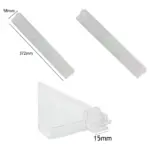 Zanussi ZHC60136X Cooker Hood Light Diffuser Lens Plate 372×58mm