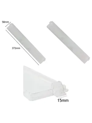 Zanussi ZHC60136X Cooker Hood Light Diffuser Lens Plate 372×58mm