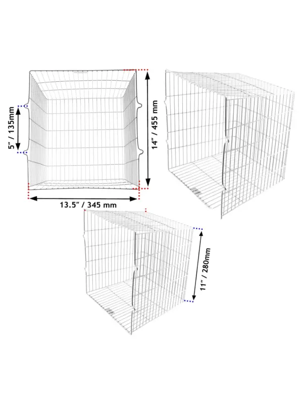 Zinc‑Coated Square CCTV Camera Guard with Exterior Light 11×10×10.5 in