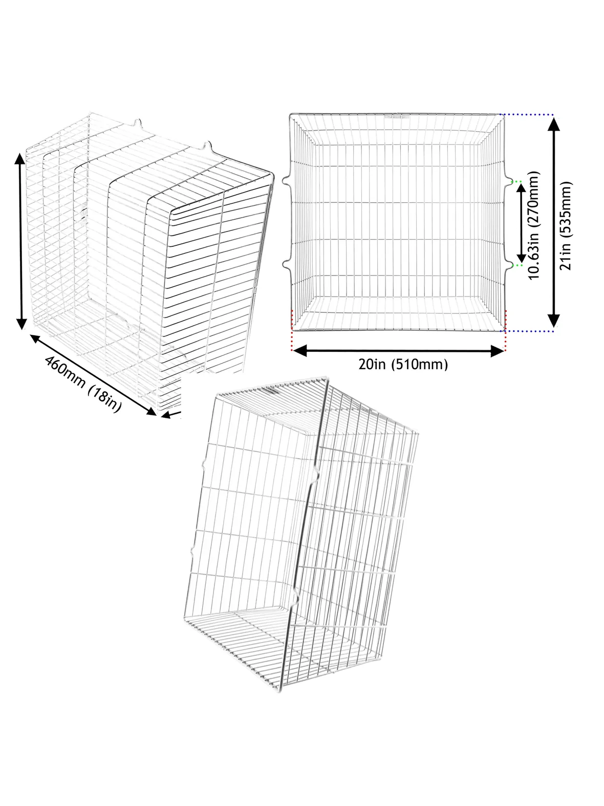 Zinc‑Coated Square Vent Guard for Cooker Hob & Dryer – 18×18×7 in